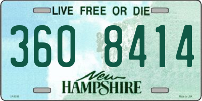 NH license plate 3608414