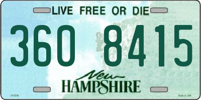 NH license plate 3608415