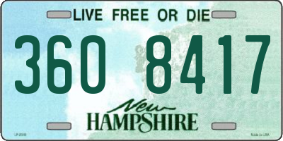 NH license plate 3608417