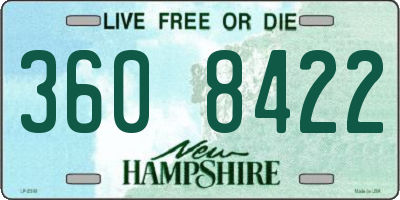 NH license plate 3608422