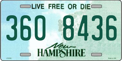 NH license plate 3608436