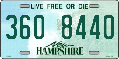 NH license plate 3608440
