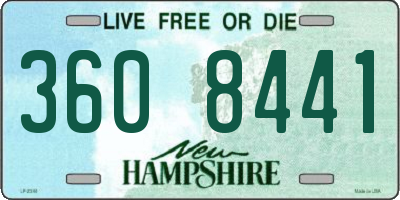 NH license plate 3608441