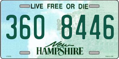 NH license plate 3608446