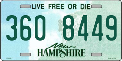 NH license plate 3608449