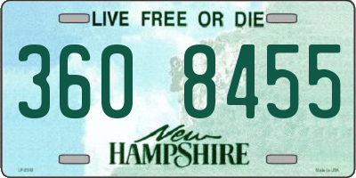 NH license plate 3608455