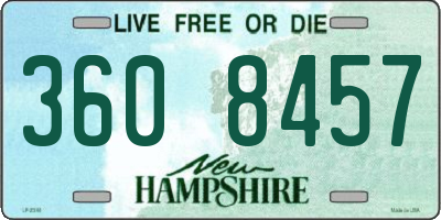 NH license plate 3608457