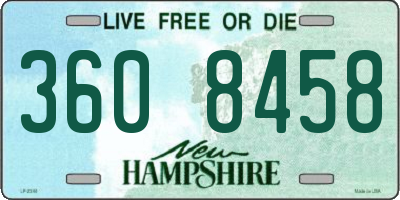 NH license plate 3608458