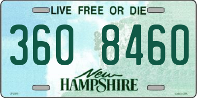 NH license plate 3608460