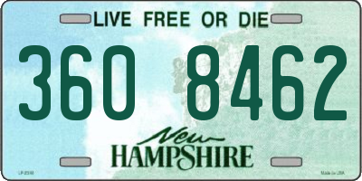 NH license plate 3608462