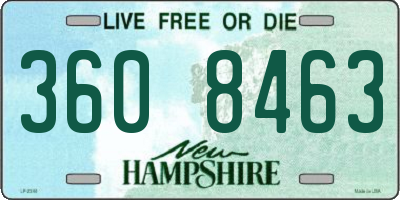 NH license plate 3608463