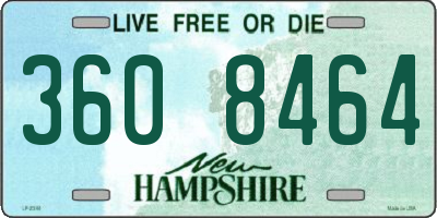 NH license plate 3608464