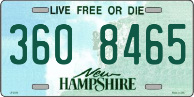 NH license plate 3608465