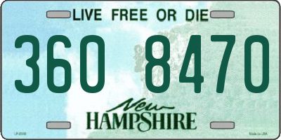 NH license plate 3608470