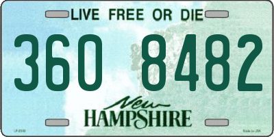 NH license plate 3608482