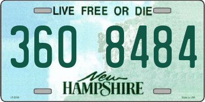NH license plate 3608484