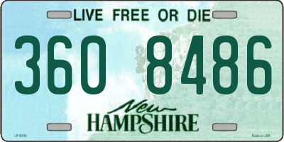 NH license plate 3608486