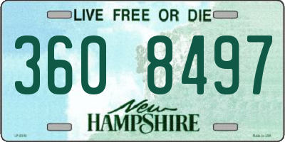 NH license plate 3608497