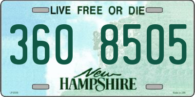 NH license plate 3608505
