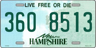 NH license plate 3608513