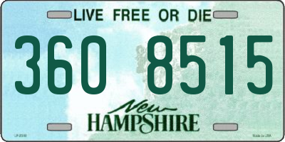 NH license plate 3608515
