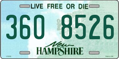 NH license plate 3608526