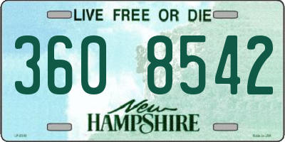 NH license plate 3608542