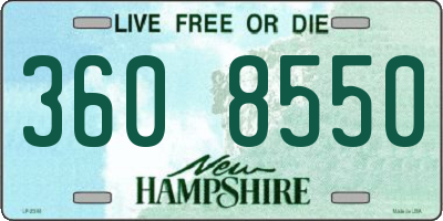 NH license plate 3608550