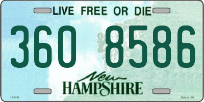 NH license plate 3608586