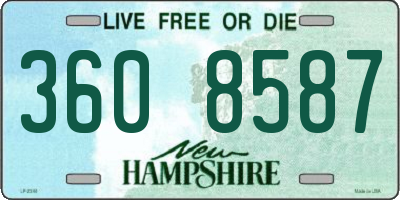 NH license plate 3608587