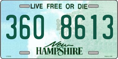 NH license plate 3608613