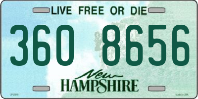 NH license plate 3608656
