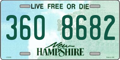 NH license plate 3608682