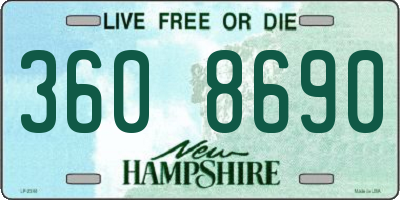 NH license plate 3608690
