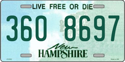 NH license plate 3608697
