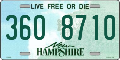 NH license plate 3608710