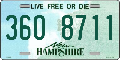 NH license plate 3608711