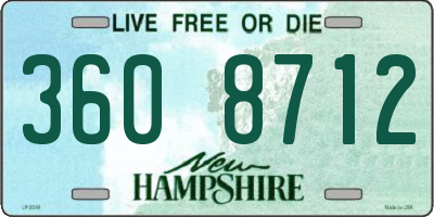 NH license plate 3608712