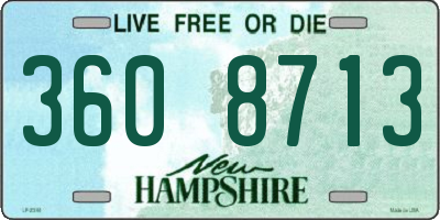 NH license plate 3608713