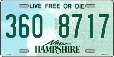 NH license plate 3608717