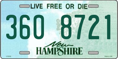 NH license plate 3608721