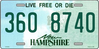 NH license plate 3608740