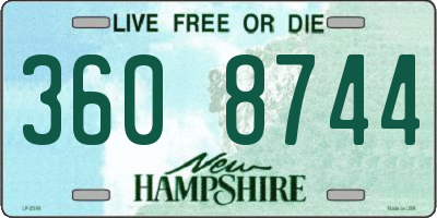 NH license plate 3608744