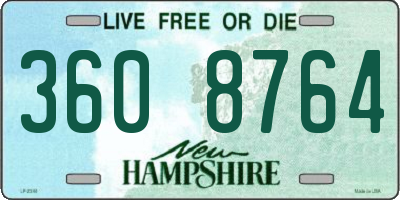 NH license plate 3608764