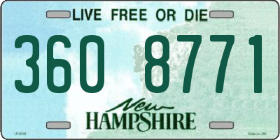 NH license plate 3608771