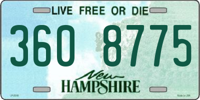 NH license plate 3608775
