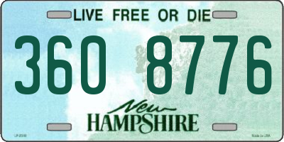 NH license plate 3608776