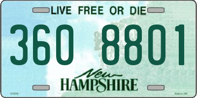 NH license plate 3608801