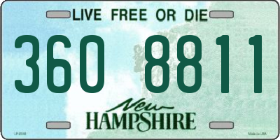 NH license plate 3608811