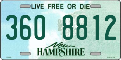 NH license plate 3608812